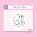 Printable Kirby Coloring Page