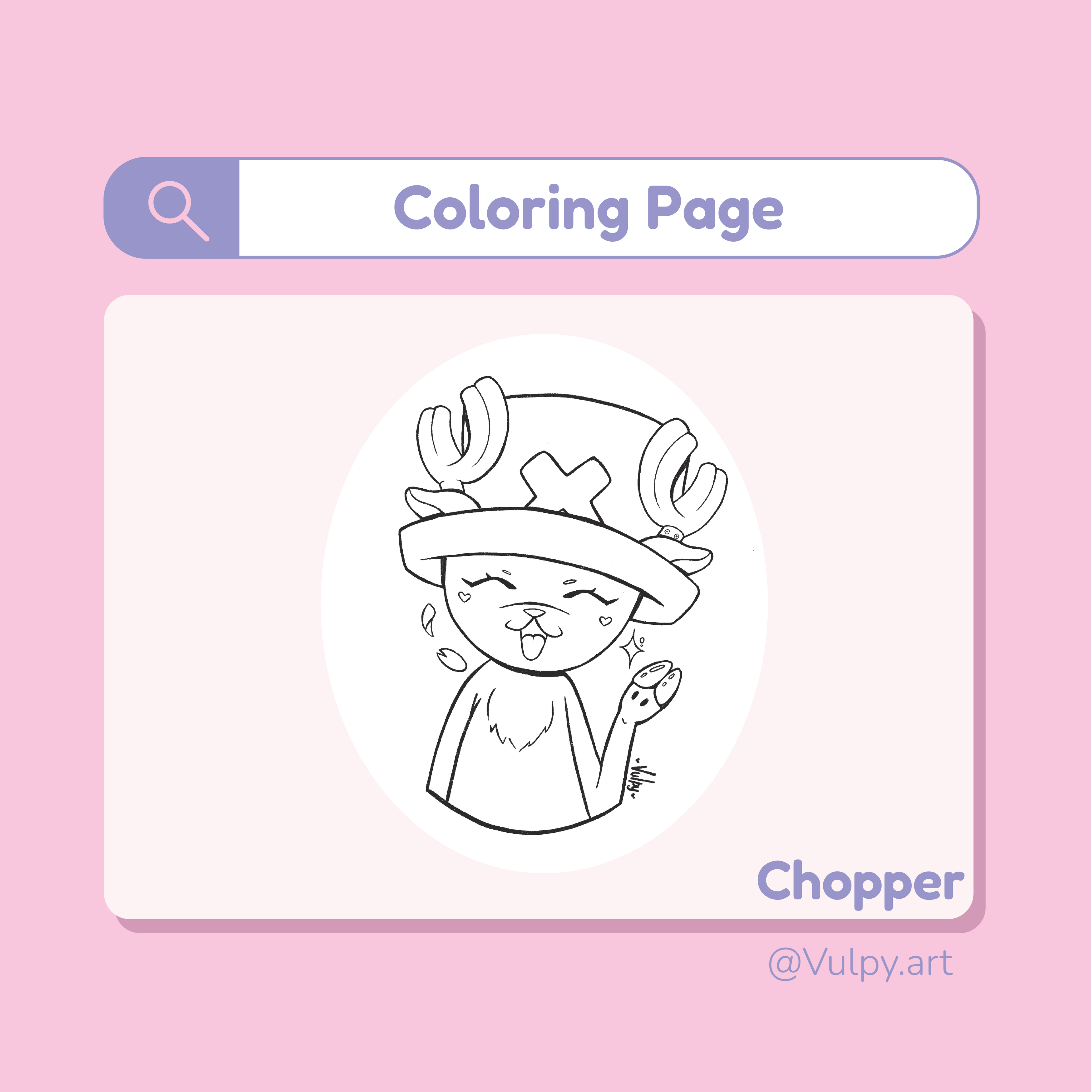 Printable Tony Tony Chopper Coloring Page