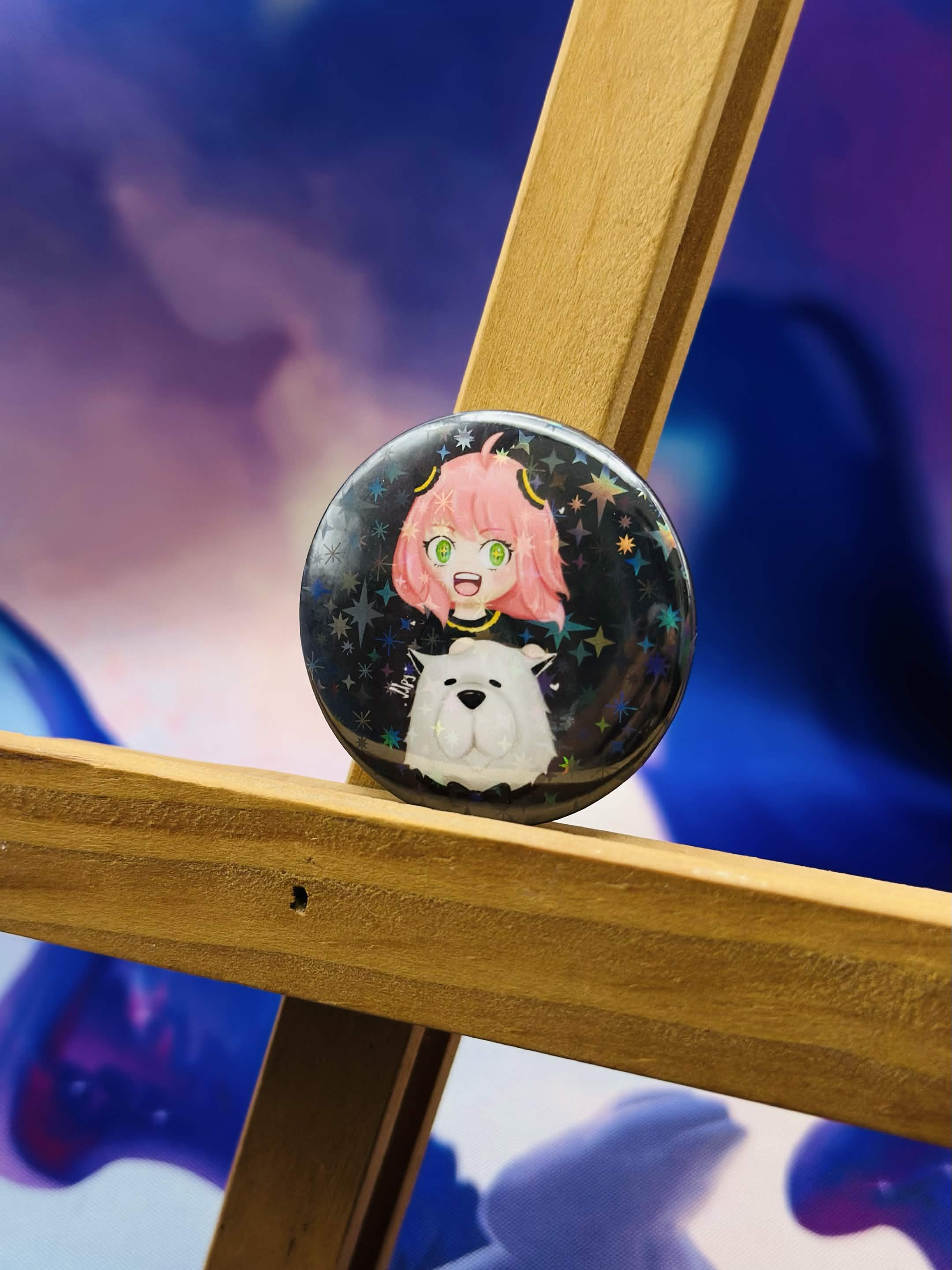 Anya and Bond - Button Pin 💜