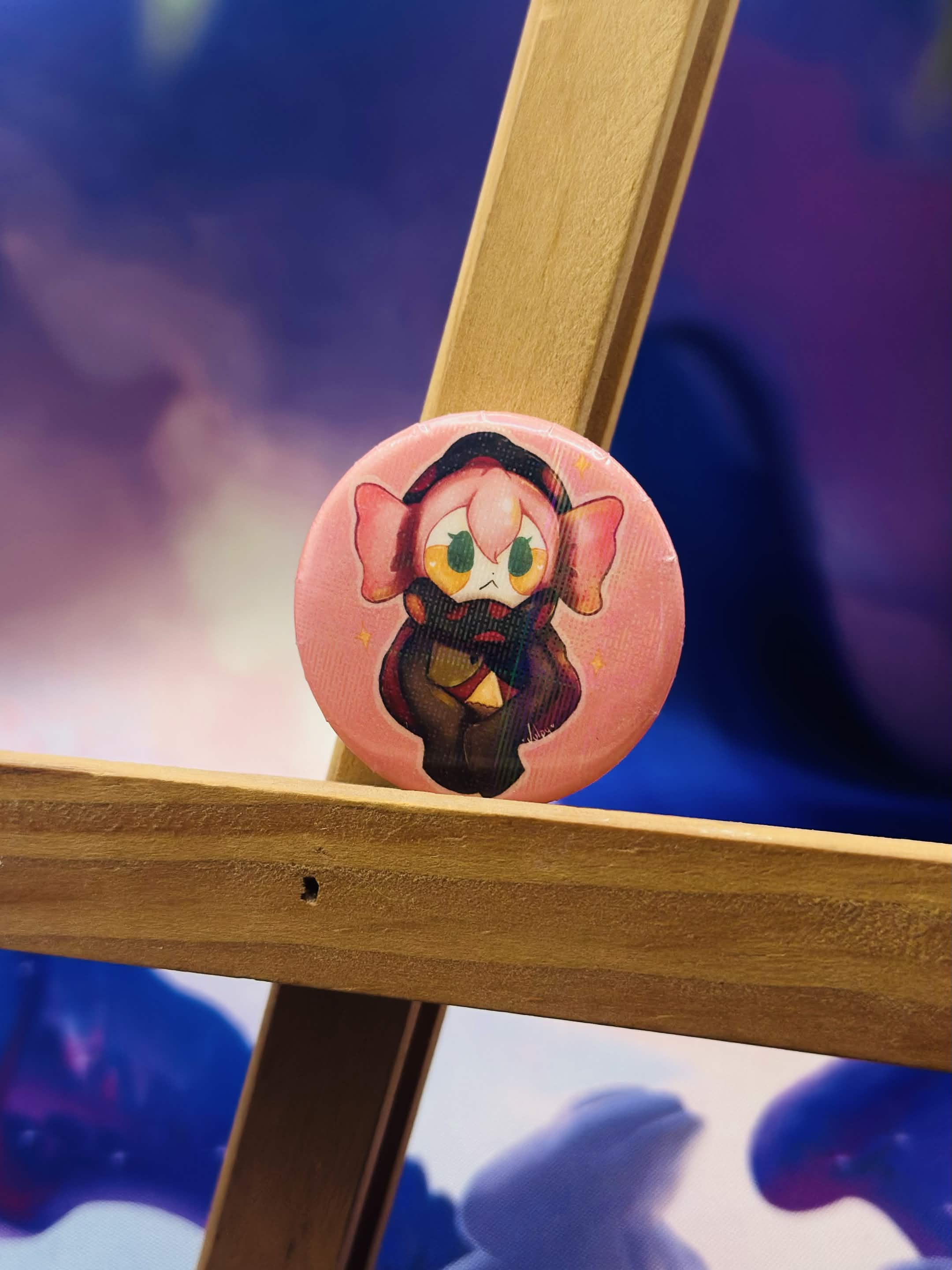Charlotte - Button Pin 💜