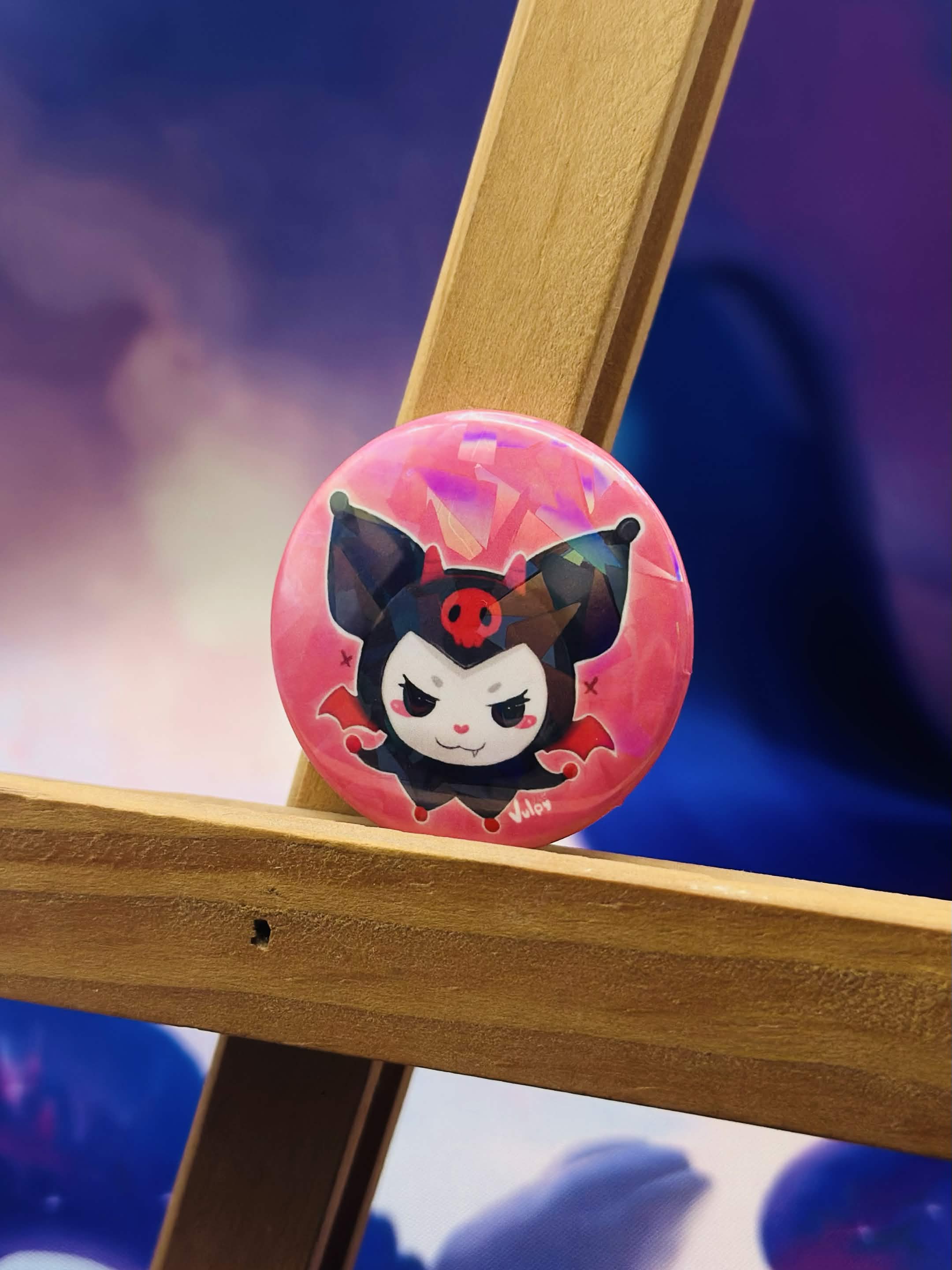 Kuromi - Button Pin 💜