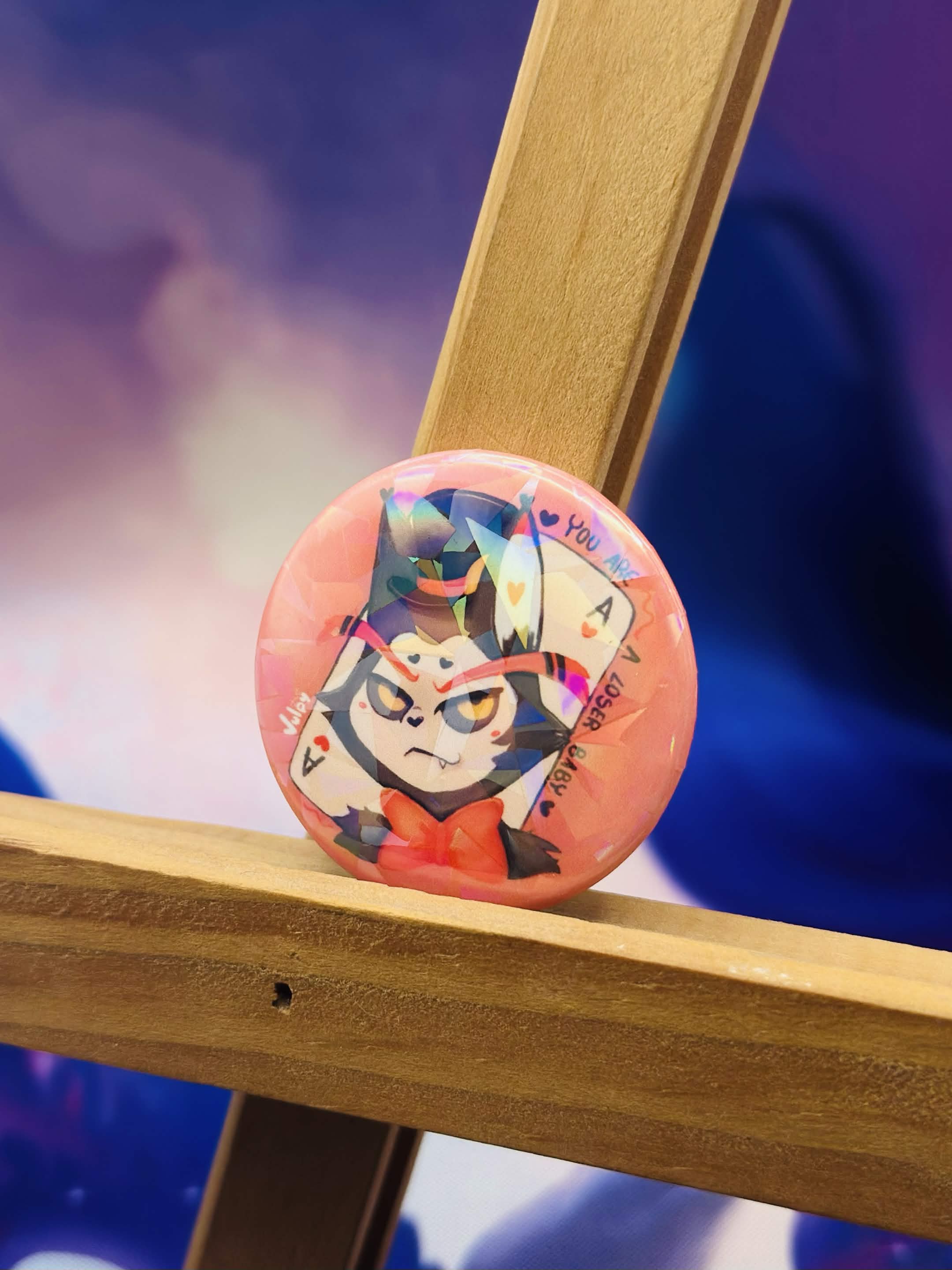 Husk - Button Pin 💜