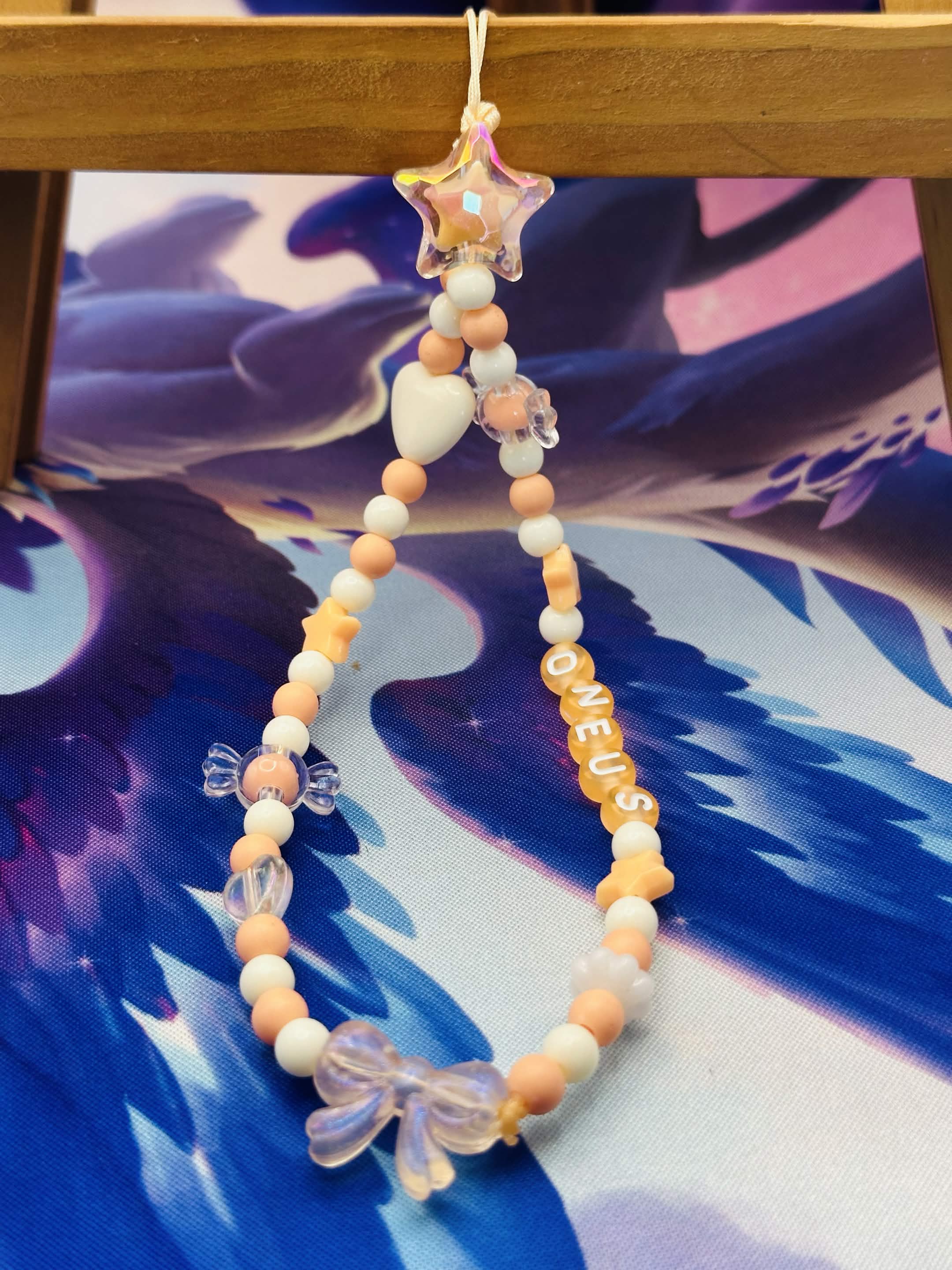 Oneus Beaded Phone Charm 🌟