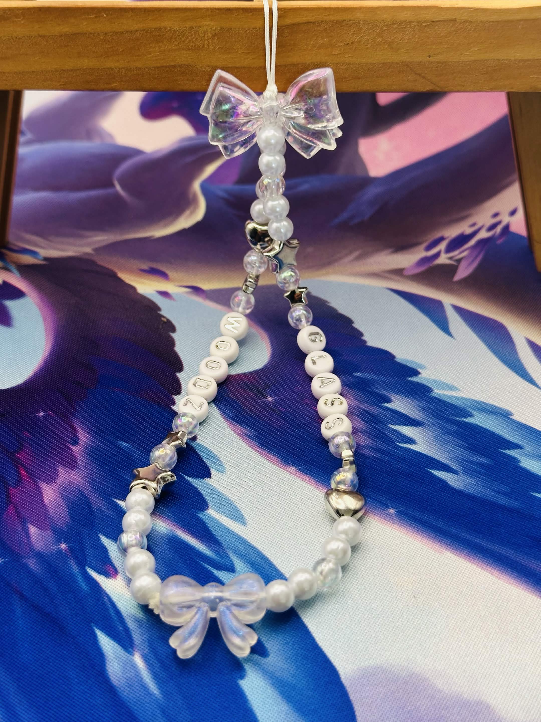 Glass Woodz Beaded Phone Charm 🌟