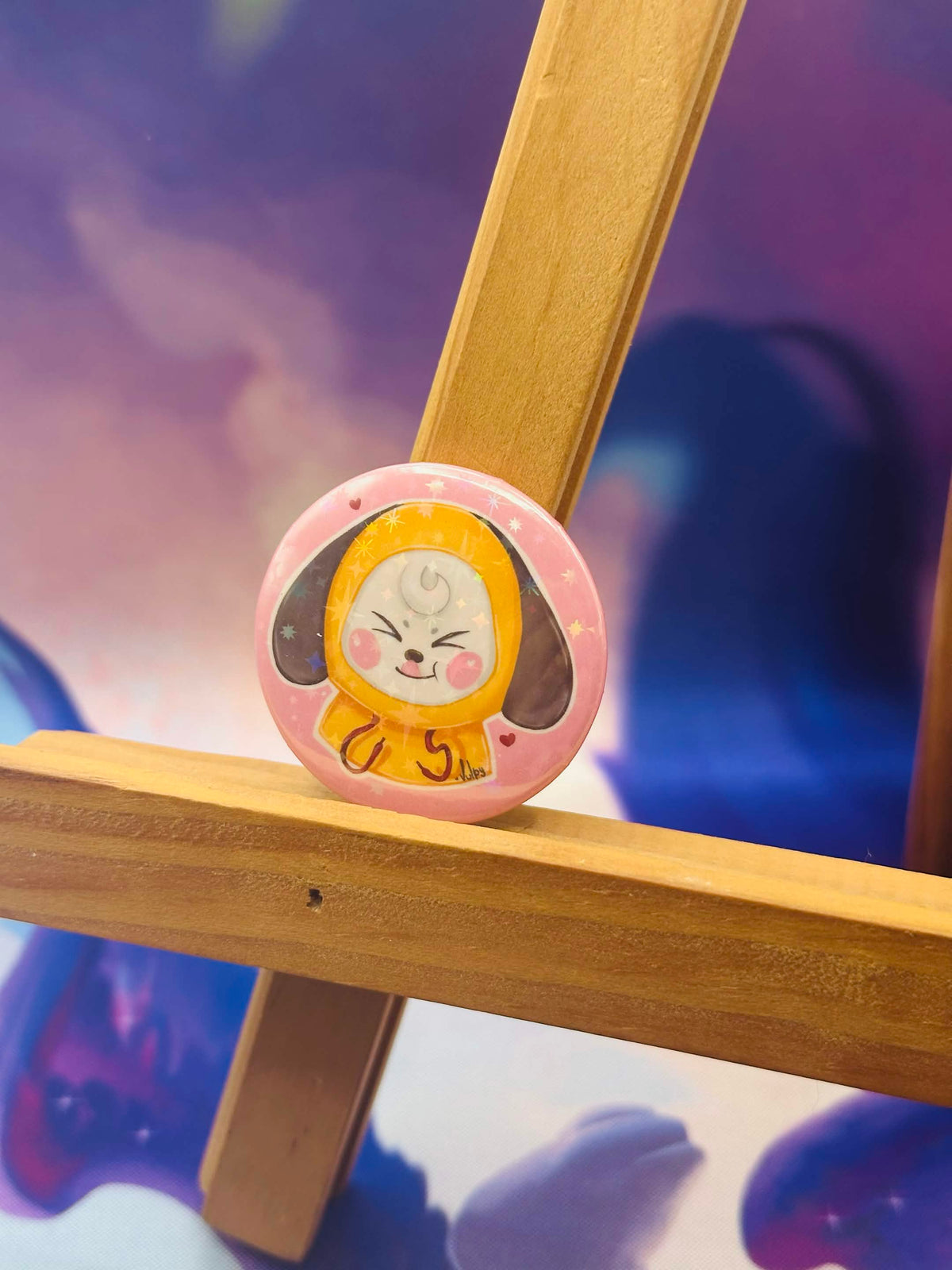 Chimmy - Button Pin 💜
