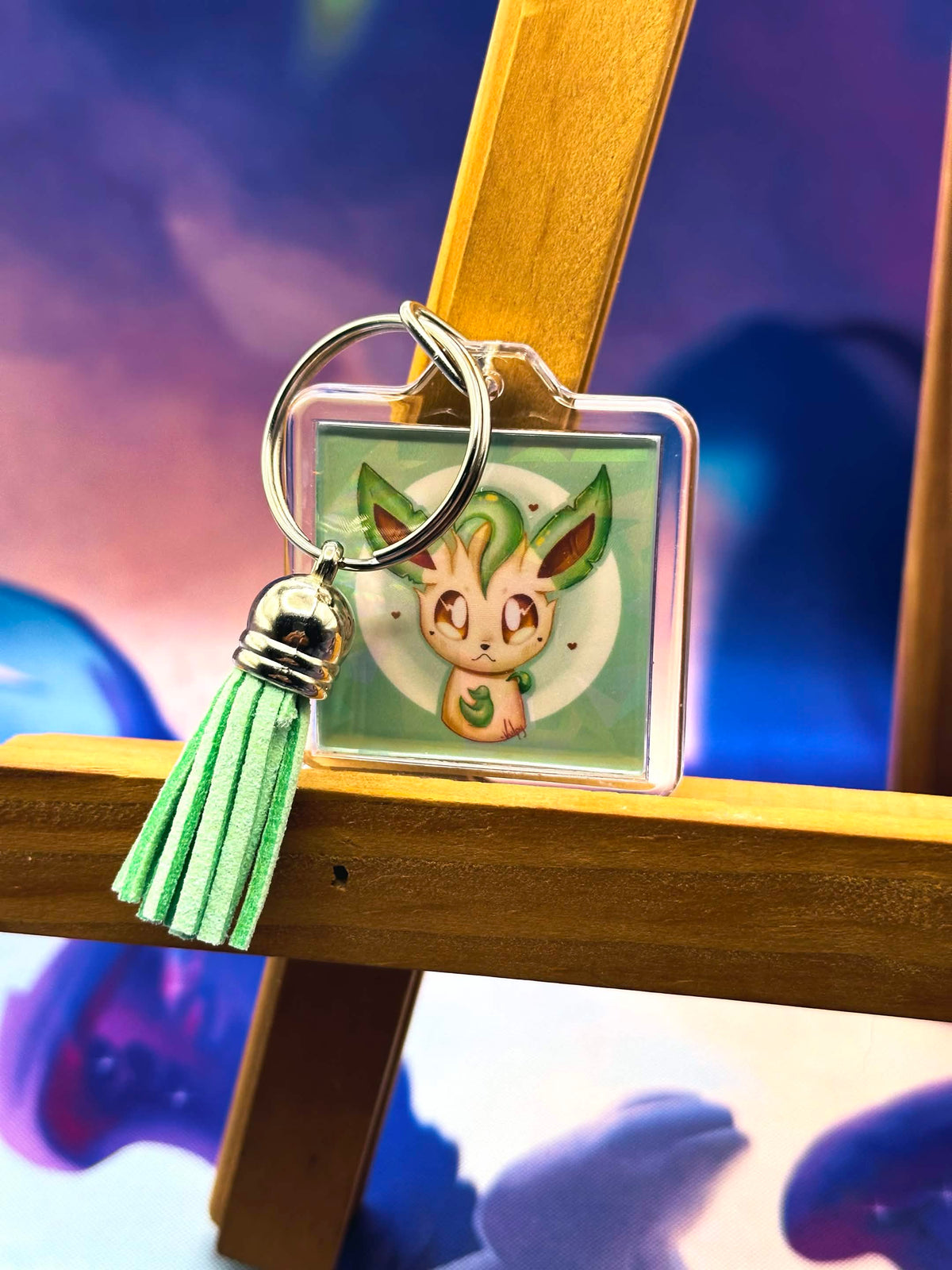 Leafeon - Keychain 💜