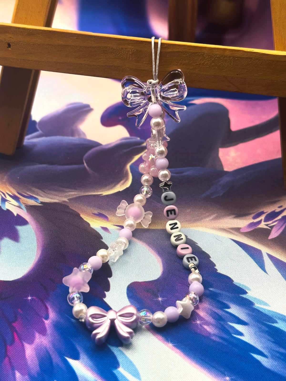 Jennie Beaded Phone Charm 🌟