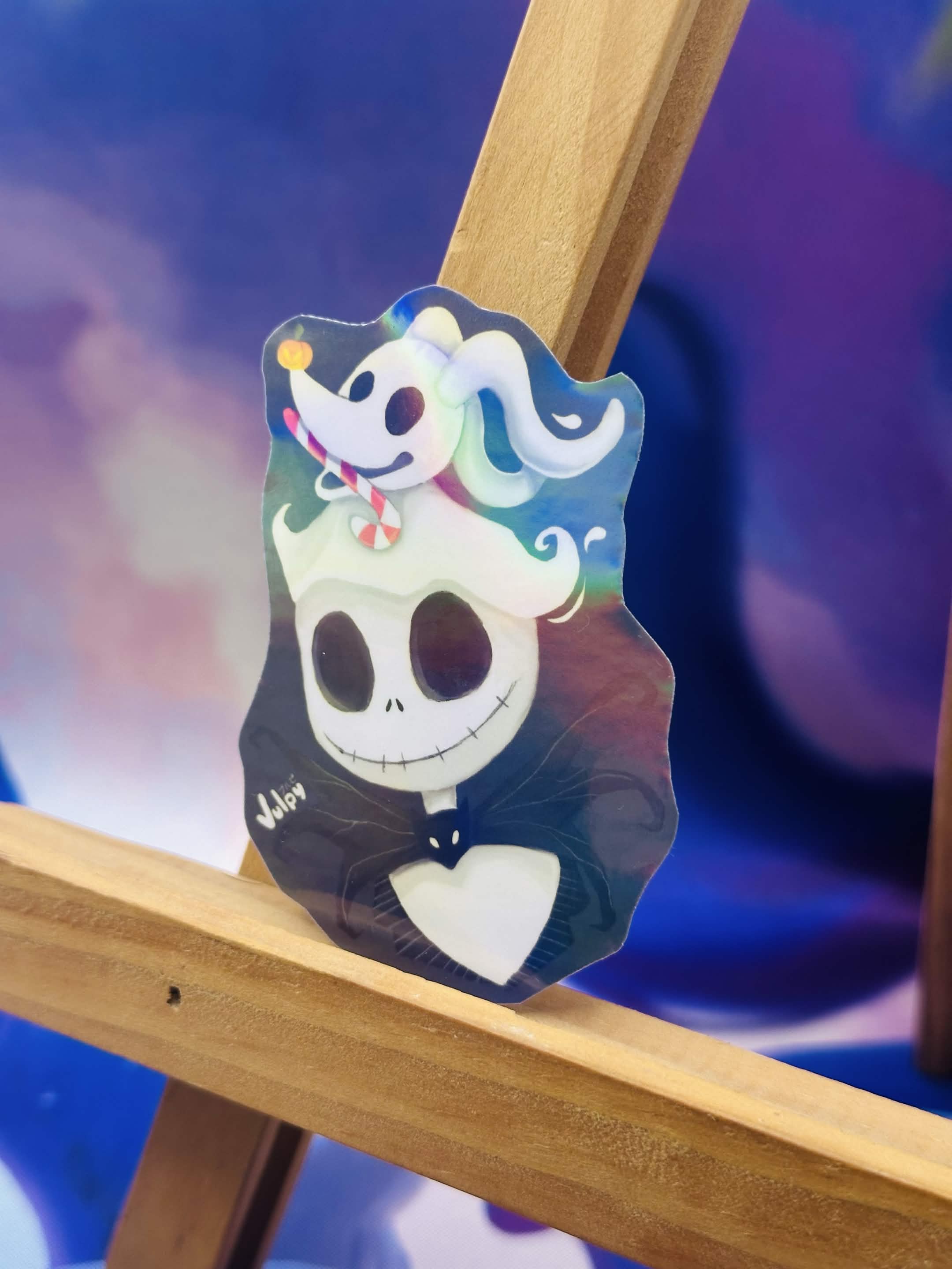 Jack Skellington and Zero - Sticker 💜