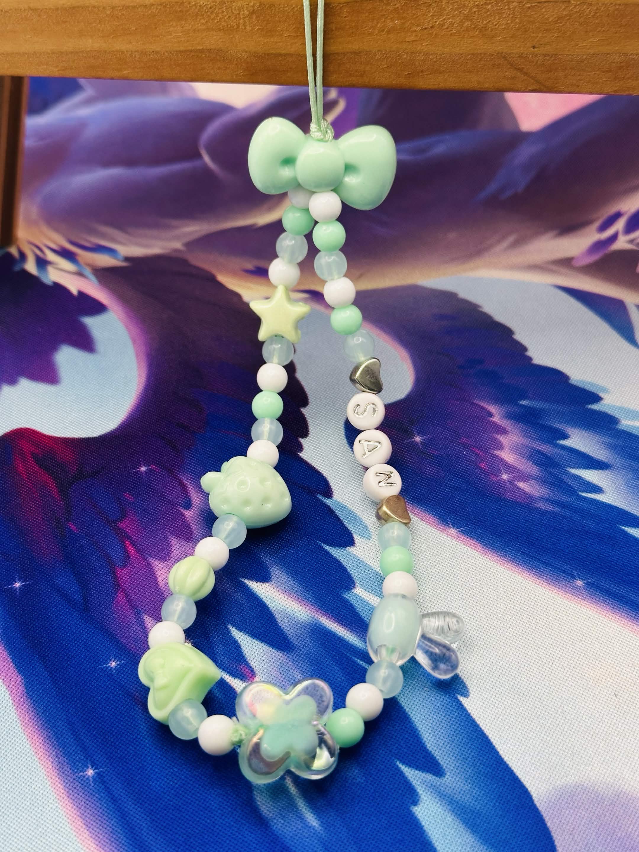 San Beaded Phone Charm 🌟