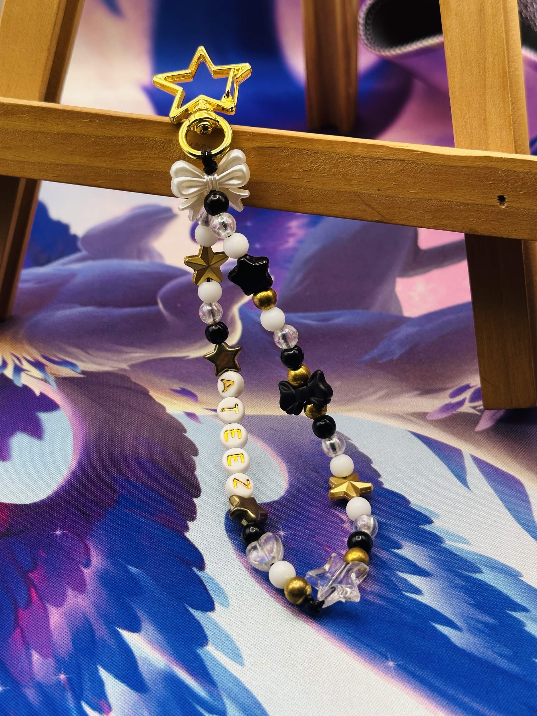 Ateez Beaded Keychain 🌟
