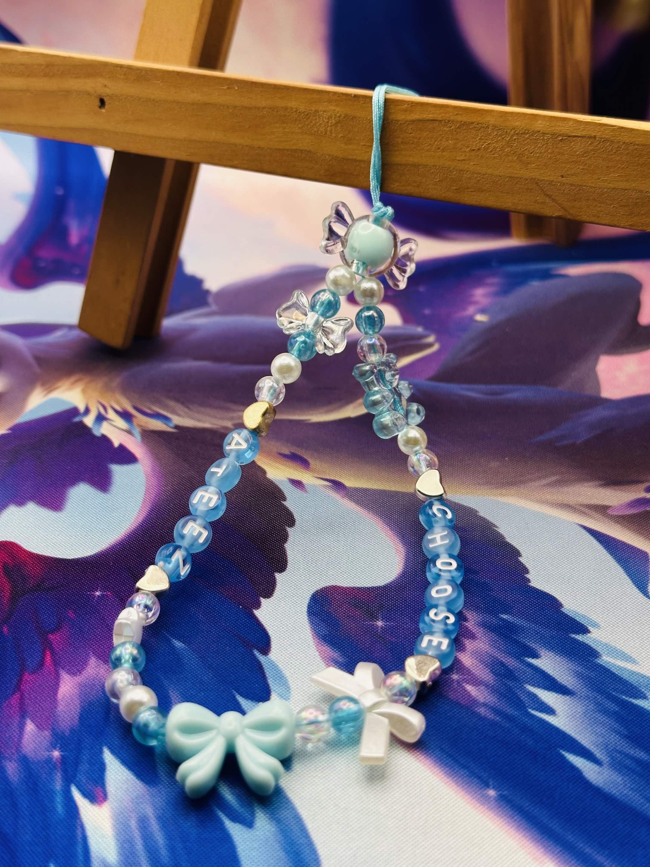 Choose Beaded Phone Charm 🌟