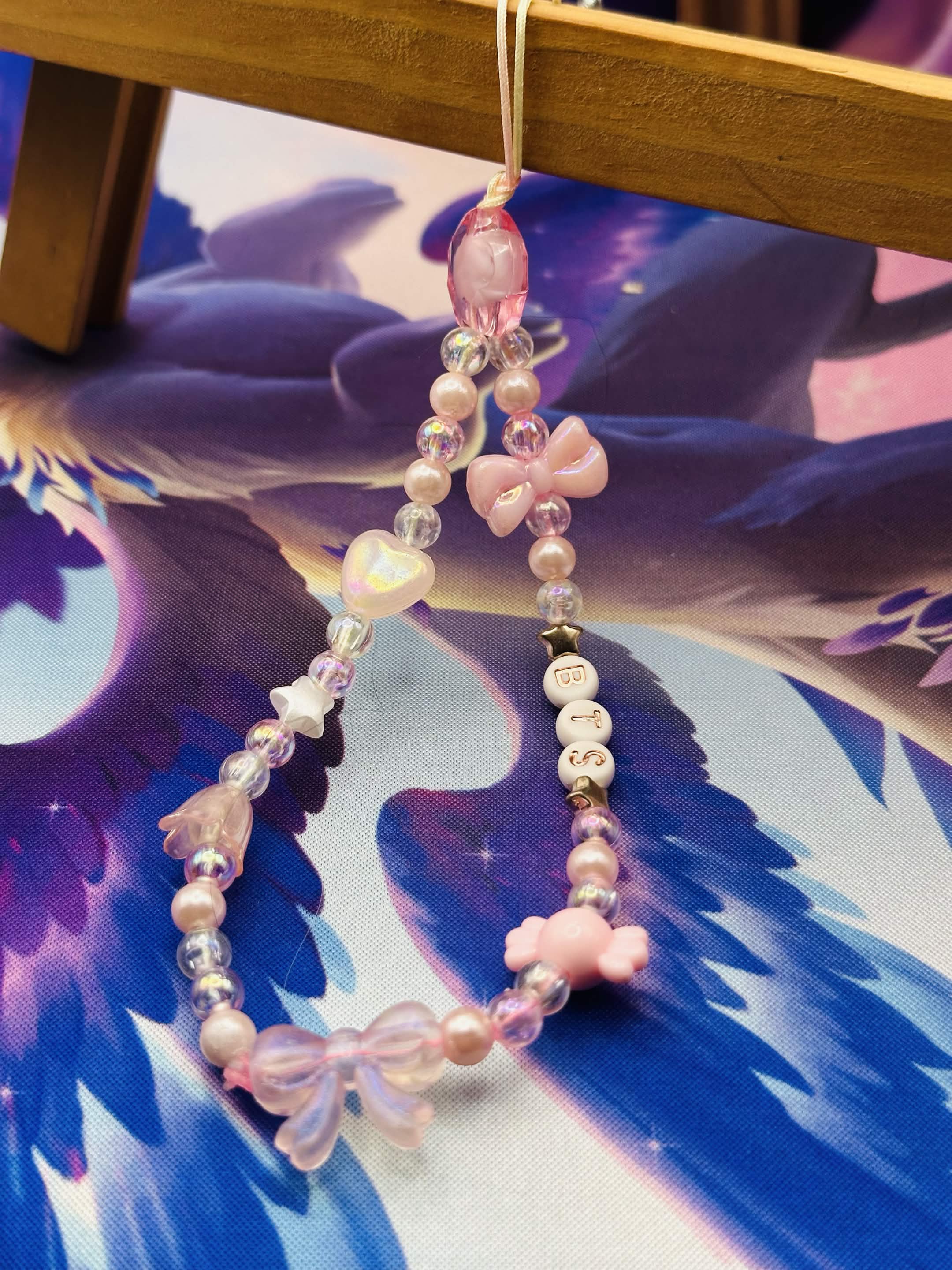 BTS Beaded Phone Charm 🌟