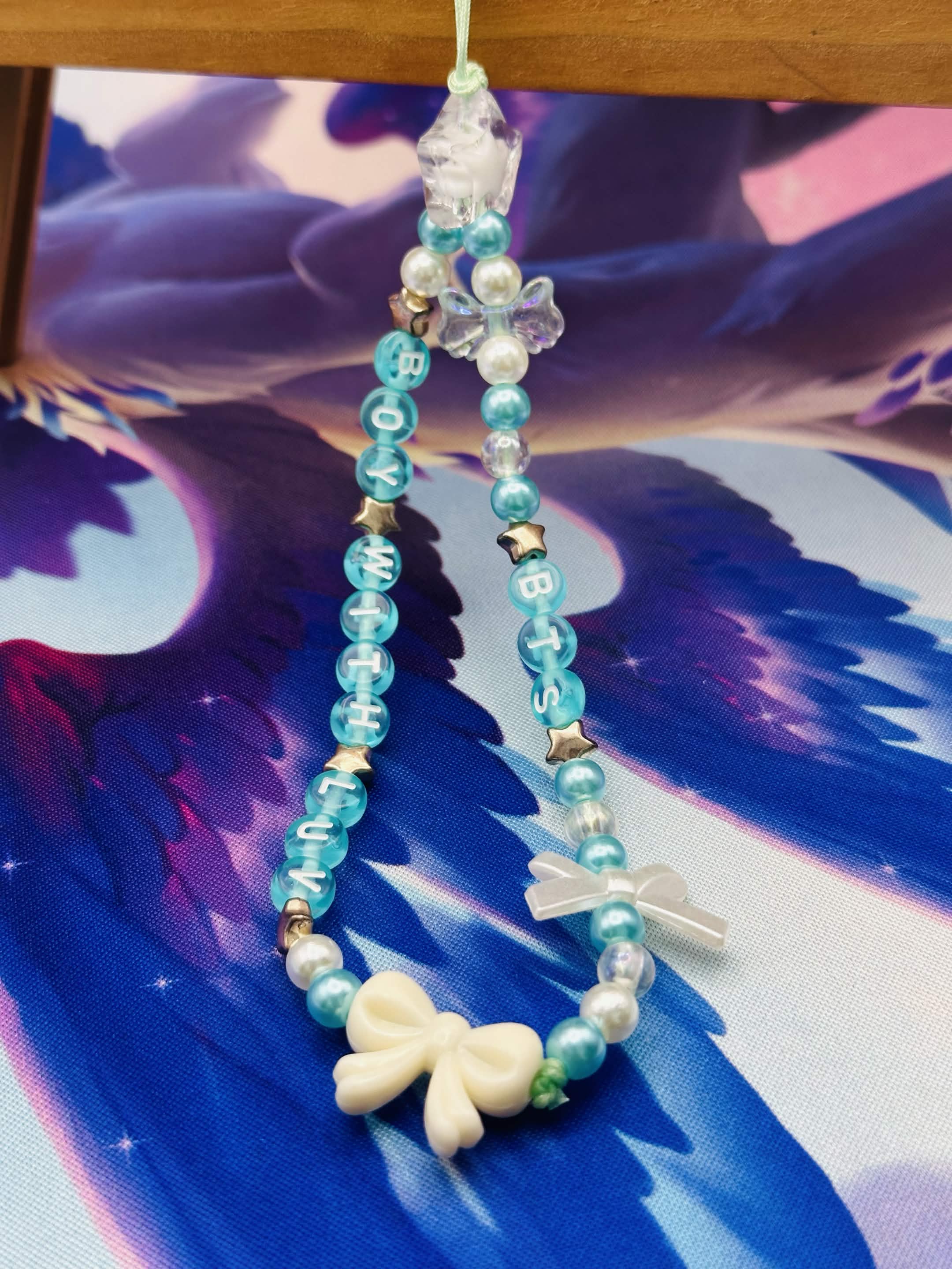 BTS - Bou with Luv Beaded Phone Charm 🌟