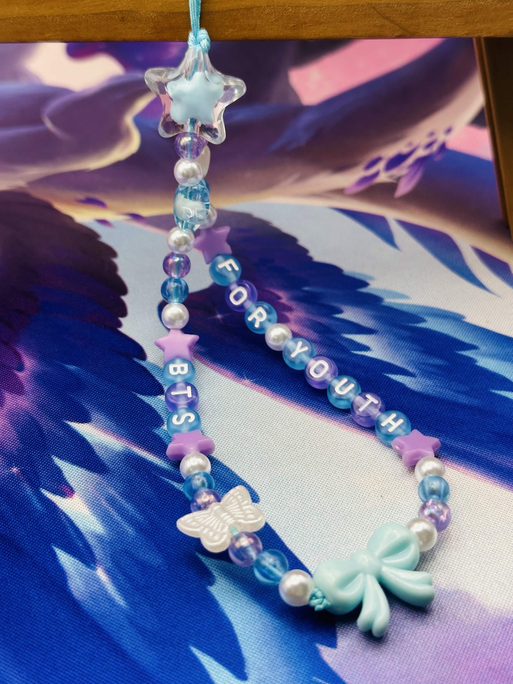 BTS - For Youth Beaded Phone Charm 🌟