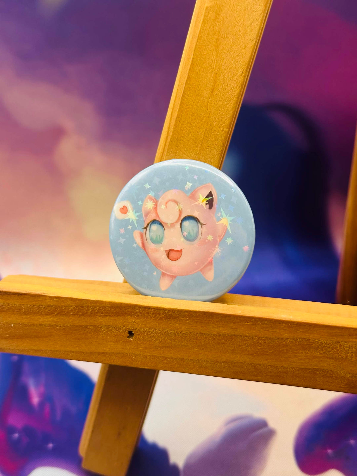 Jigglypuff - Button Pin 💜