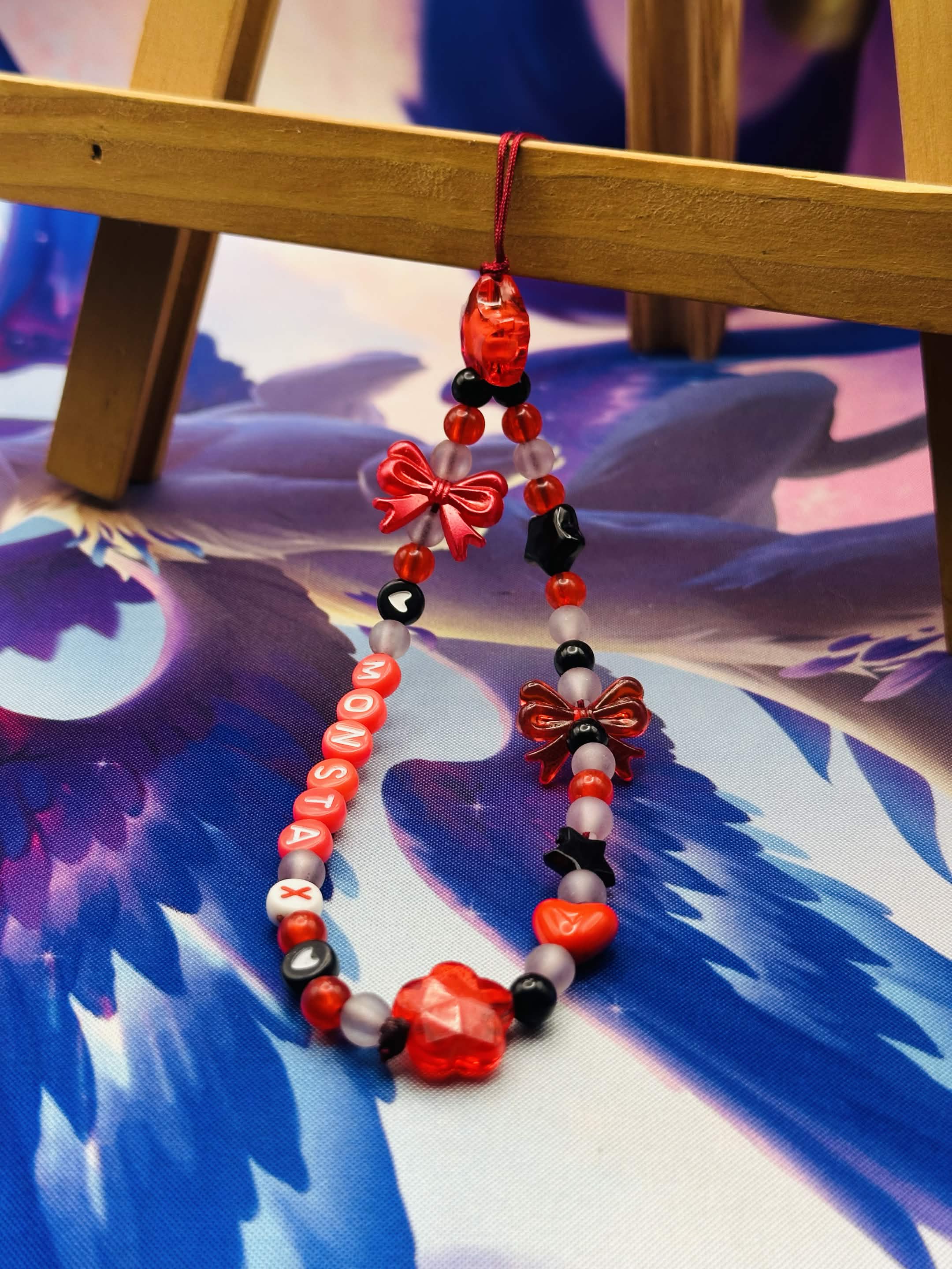 MonstaX Beaded Phone Charm 🌟