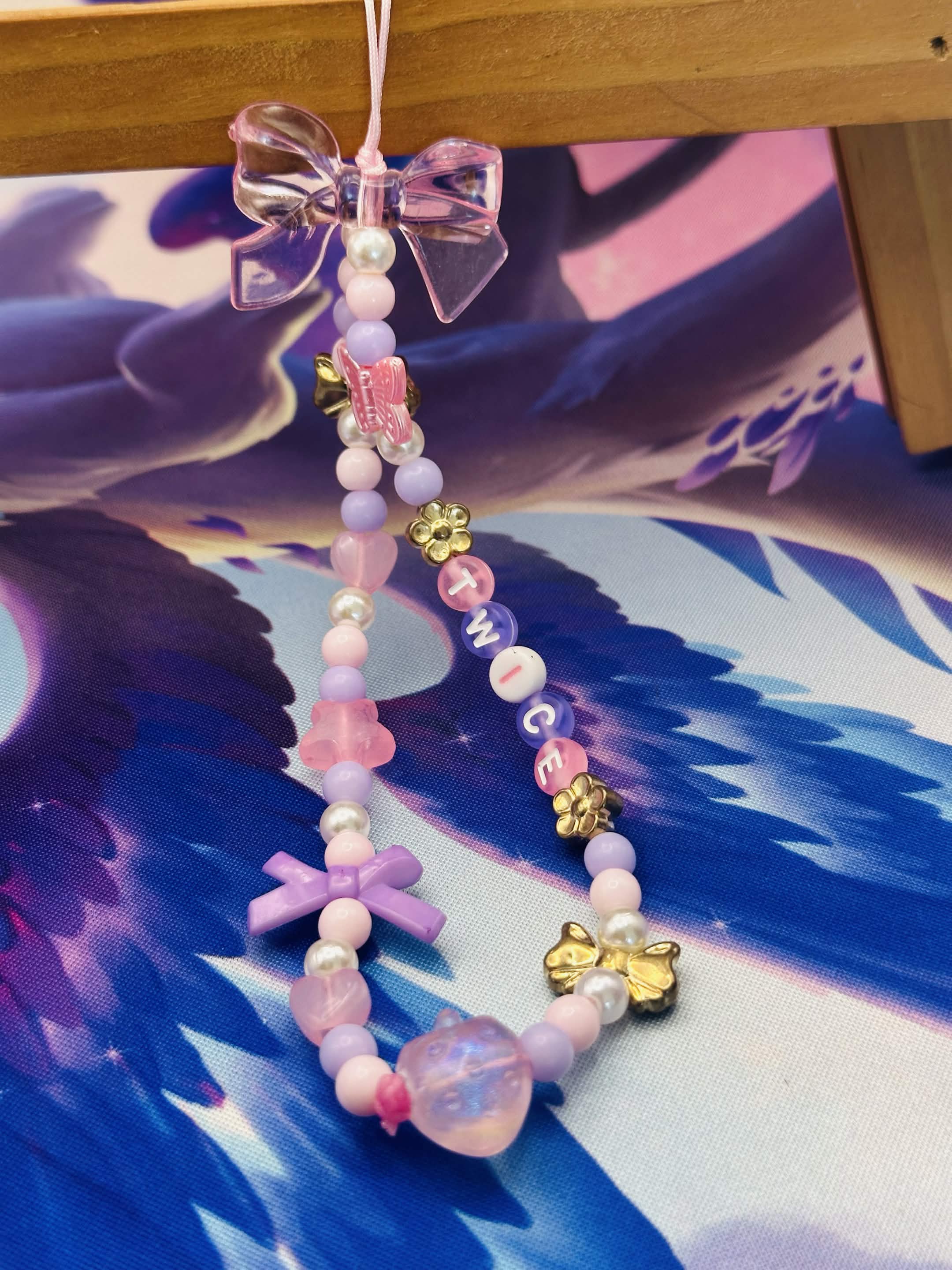 Twice Beaded Phone Charm 🌟