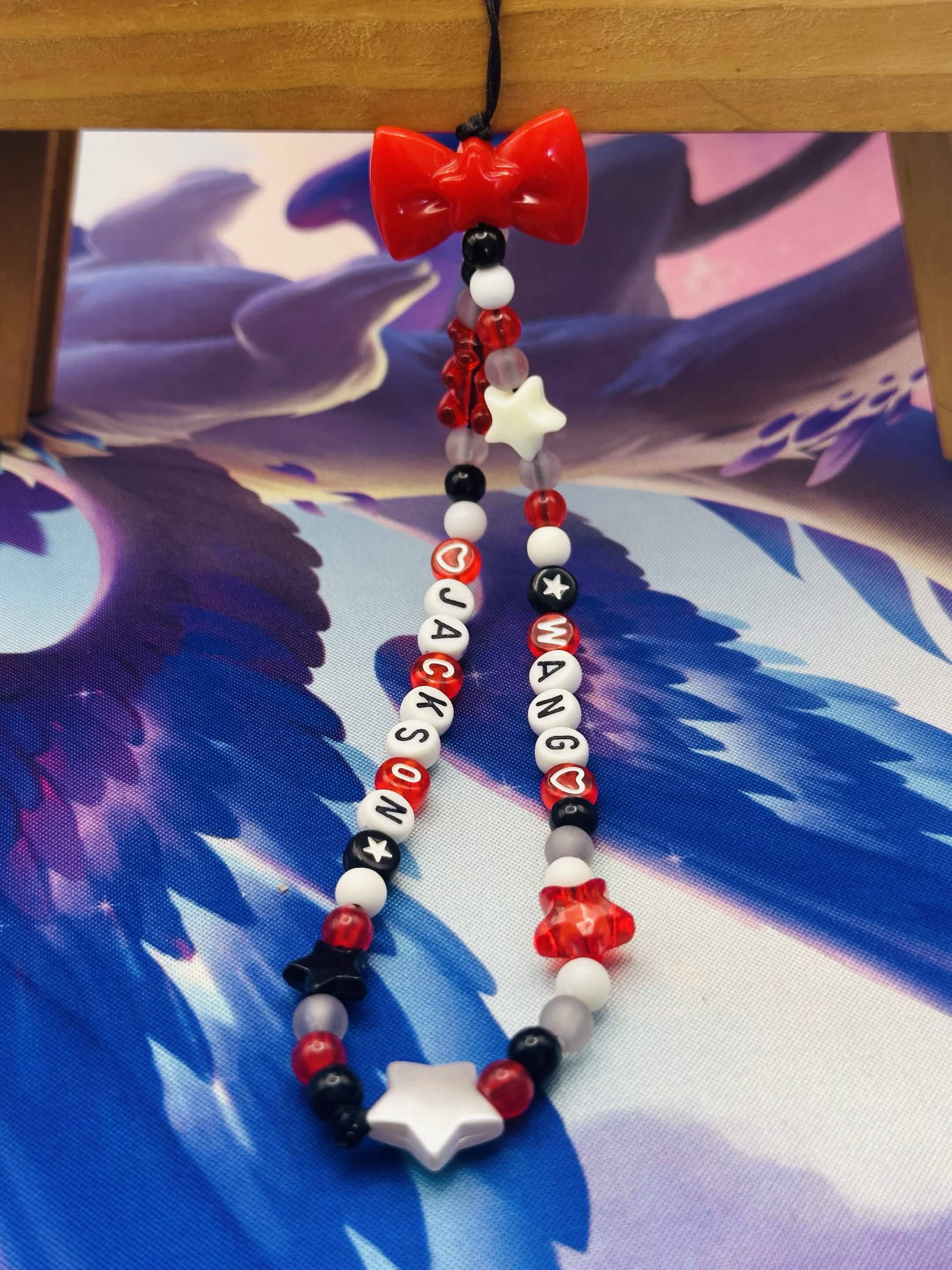 Jackson Wang Beaded Phone Charm 🌟