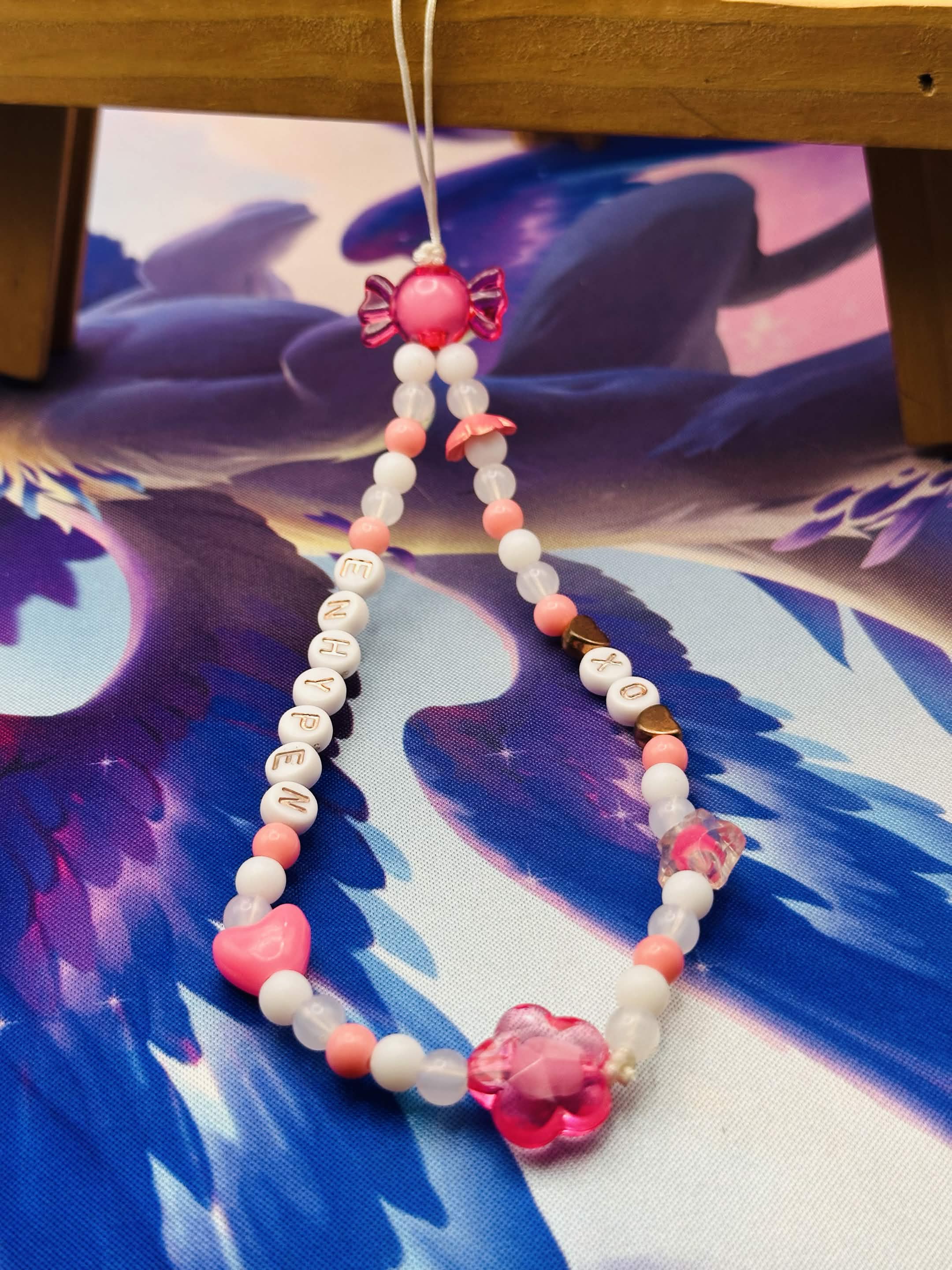 Xo Beaded Phone Charm 🌟